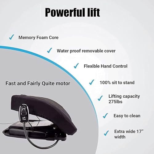 Lift Assist Seat, Power Seat Assist Cushion, Seat Lift Handle, Lift Assist Seat, Supports up to 280 Lbs