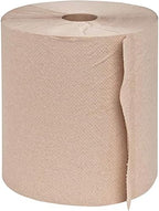 Genuine Joe Hardwound Roll Towels, Kraft, 7.9" x 600', 12 Count