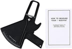 Body Fat Calipers, Skinfold Caliper 2 Colors 0-80MM Fat Measuring Test Slim Skinfold Caliper Measure Tester (Black)