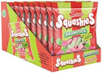 Drumstick Squashies Sour Cherry & Apple Flavored Chewy Candy, 120g Bags, Pack of 12