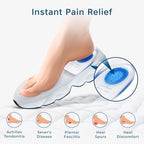 Gel Silicone Heel Cups/Pads, 2 Pack for Achilles Tendonitis, Shoe Wedge Inserts for Plantar Fasciitis, Bone Spur, Foot Pain Relief Support, Comfort Cushion Insoles-Yellow