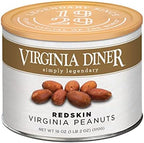 Virginia Diner Blister Roasted Salted XL Red Skin Virginia Peanuts Gourmet All Natural Non GMO 18 oz Can