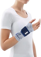 Bauerfeind - ManuTrain - Wrist Support - Relieves Strain and Stabilized During Movement - Right Wrist - Size 3 - Color Titanium