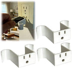 Grounded Plug Puller – Easy Plug Extraction Tool with Finger Grip, Compatible with Grounded Power Plugs 3Pcs (White)