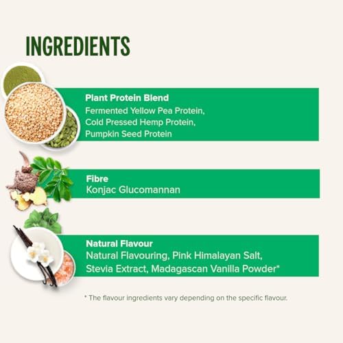 Vivo life Vegan Protein Powder | 21g Pea & Hemp, Plant Based Protein per Scoop | 30 Servings (31.7 oz, Vanilla)