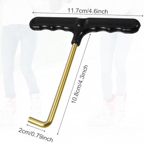 Lace Tightener Tool for Skates, Shoe Lace Tightner, Stainless Steel Trampoline Spring Pull Tool, Skate Key Boot Laces Hooks Puller for Ice Skates, Roller Skate, Hockey, Trampoline Springs