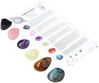6pc Crystals Tumble Stones Bulk Set Constellation Lucky Gem Amulet Tumbled Polished Natural Stones for Wicca, Reiki, and Energy Crystal Healing,Virgo