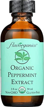 Flavorganics Organic Peppermint Extract, Gluten Free, Non GMO, 2 Fluid Ounce (Pack Of 1)