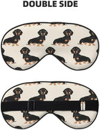 Dachshund Dog print Unisex Sleeping Eye Mask,Soft Blocking Eye Mask Adjustable Strap Sleeping Face mask