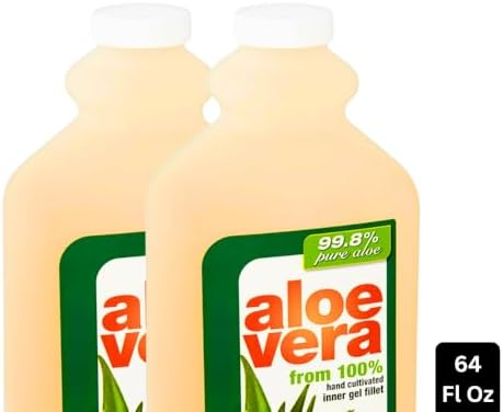 Aloe Vera Drink for Hydration and Digestive Health, Original Flavor, 32 Fl Oz Bottles, 2 Pack – Natural Aloe Gel Beverage, Refreshing & Nutrient-Rich Plant-Based Drink for Daily Wellness and Immune Support