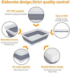 Goderewild Collapsible Dish Pans – 10L (2.6 Gal) Foldable Sink Tub, 14.5'' x 10.5'' x 5", Compact and Space-Saving Multiuse Foldable Basin for Dish Washing, Camping, RV and Vegetable Cleaning