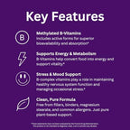 Paradise Herbs, Earth's Blend B-Complex, Methylated, Enzymatically Active Forms of B Vitamins + Superfoods, Supports Energy & Immunity, 60 Capsules