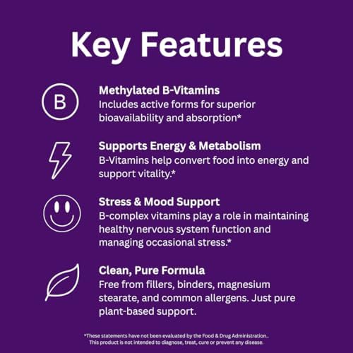 Paradise Herbs, Earth's Blend B-Complex, Methylated, Enzymatically Active Forms of B Vitamins + Superfoods, Supports Energy & Immunity, 60 Capsules