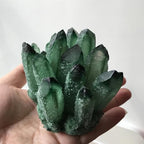 1pc Green Ghost Phantom Quartz Crystal Cluster Rock Stones and Crystals Home Decor Ornaments (Size : About 600-700g) Gemstone Stone