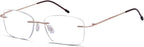Eyekepper Ladies Frameless Reading Glasses - Lightweight Rimless Readers for Women