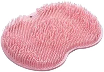 Garosa Silicone Foot Scrub Brush for and Massaging Feet with Bottom Suction Cup, for Remove Dead Skin and Full Body Use (Pink)