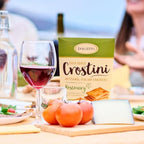 Dolcetto Oven Baked Crostini Crackers, Rosemary Flavor, 7.05 Oz (Pack of 3), Artisanal Italian Crackers Made with Extra Virgin Olive Oil, Halal