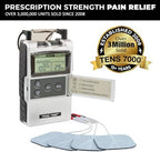 TENS 7000 Digital TENS Unit with Accessories - Muscle Stimulator Machine for Back Pain Relief, Sciatica, Neck, Nerve, Shoulder, Hip, Elbow, Muscle Pain Relief