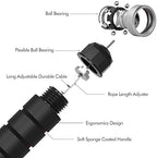 Jump Rope, Tangle-Free Rapid Speed Jumping Rope Cable with Ball Bearings for Women, Men & Kids, Adjustable Steel Jump Rope with Foam Handles for Home Gym Exercise Fitness Workout Equipment & Slim Body