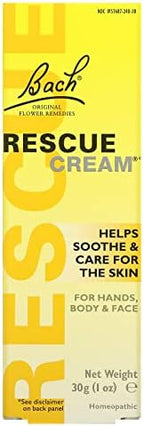 Original Flower Remedies, Rescue Cream, 1 oz (30 g), Bach