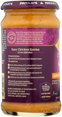 Patak's Korma Curry Cooking Sauce Mild 15 oz