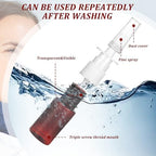 10 ml Nasal Spray Bottle 10Pcs Refillable Atomiser Spray Bottle Brown Plastic Empty Nasal Sprayer for Water Perfume Essential Oils Wound Disinfectant