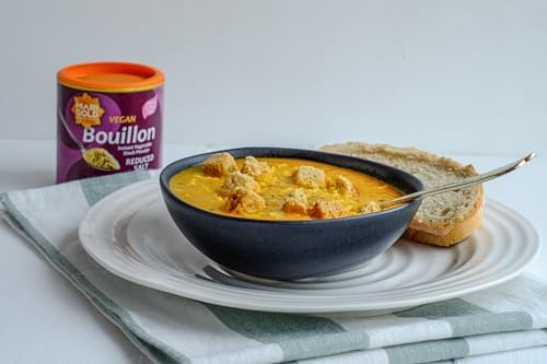 Marigold Swiss Vegetable Vegan Bouillon Powder Reduced Salt, 150g (Pack of 6)