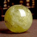 AierCrystal 5-6cm/1.96-2.36inch Citrine Ball Polished Natural Yellow Crystal Sphere Decorative Sphere Healing Crystals Ball Healing Stone Crafts Home Decor Ornament Gifts (Citrine 50-60mm)
