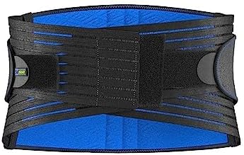 Actimove Sports Edition Back Support | Back Brace with 4 Stays, Adjustable, Double Layer Compression for Acute & Chronic Back Pain, Lumbar Strains, Muscular Insufficiency | Black, 2X-Large
