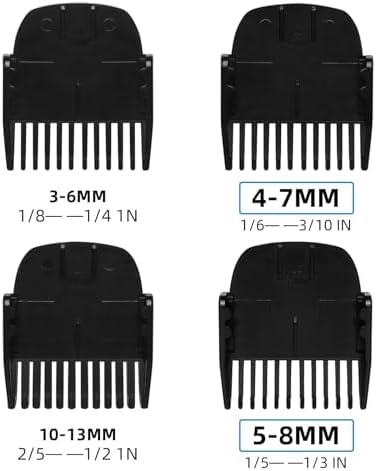 CR8GR8 Professional Guide Comb Fit Cutting Guider for Manscaped 4.0,4 Pack 8 Cutting Lengths from 1/8"-1/2" Inch Fit The Lawn Mower 4.0 Groin Hair Trimmer