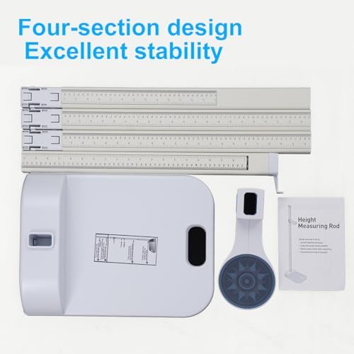 Height Measurement Tool for Kids, Precision Stadiometer Portable Height Measuring Rod, Scale 8-83 inches/20-210 cm, Suitable for Clinics Homes Hospitals and Adults