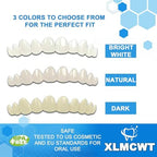 Snap-On Veneers Teeth & Dentures for Women – Reusable False Teeth Cover, Natural Look, Comfort Fit (3 Pairs)-010