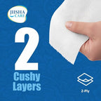 Ultra Soft 2-Ply Toilet Paper, Cushiony Touch with Smooth Tear, 18 Family Mega Rolls = 108 Regular Rolls (18 Rolls (300 Sheets), Family Mega)