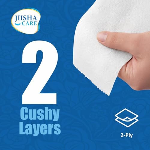 Ultra Soft 2-Ply Toilet Paper, Cushiony Touch with Smooth Tear, 18 Family Mega Rolls = 108 Regular Rolls (18 Rolls (300 Sheets), Family Mega)