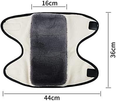 Men Women Thermal Fleece Lined Knee Brace Cashmere Wool Knee Warmer Leg Warmers Winter Thermal Knee Sleeves for Rheumatic Arthritis Pain Relief Thickened Warm Knee Wrap Pads for Skiing Cycling Running