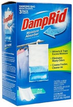 DampRid Pure Linen Hanging Moisture Absorber, 3 Pack, For Fresher, Cleaner Air in Closets