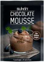 Sukrin Chocolate Mousse Mix + Sukrin Gold Sweetener Sachet - Sugar-Free, Low-Calorie, Low-Carb, Keto-Friendly, No Artificial Colors, Includes 2x Chocolate Mousse Mix Packs and 1x Sukrin Gold Sachet 20g