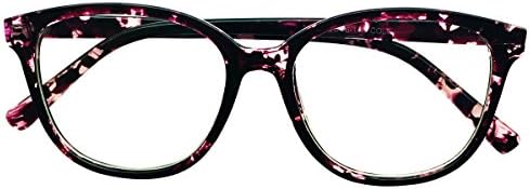 Womens Oversize Readers +1.50 Purple Floral 1.56 High Index Lenses Reading Glasses Eyewear
