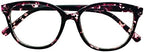 Womens Oversize Readers +3.50 Purple Floral 1.56 High Index Lenses Reading Glasses Eyewear