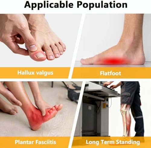 Foot Acupressure Massager & Arch Stretcher for Plantar Fasciitis Relief, Heel Pain & Foot Arch Support, Foot Reflexology，Gifts for Men & Women
