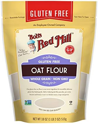 Bob's Red Mill Oat Flour, Gluten Free, 18 Ounces (Pack Of 4)