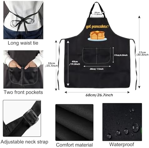 PXTIDY Pancake Maker Gift - Chef Apron With Pockets, Waterproof, Adjustable