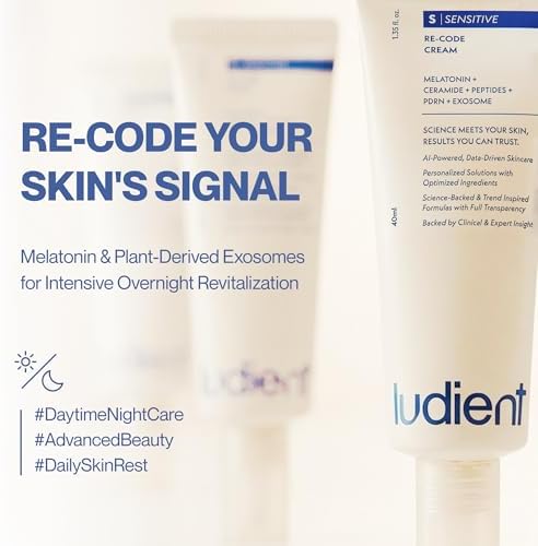 Re-Code Cream - Anti Aging Face Moisturizer for Sensitive Skin with Salmon PDRN, Exosome & Melatonin Cream Korean, 12-Peptide Complex Korean Skin Care Moisturizer for Women (1.35 fl oz)