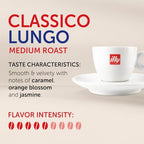 illy Coffee IperEspresso Capsules, Classico Lungo Medium Roast Coffee Pods, 100% Arabica, Premium Italian Blend, 18 Count, 1 Pack