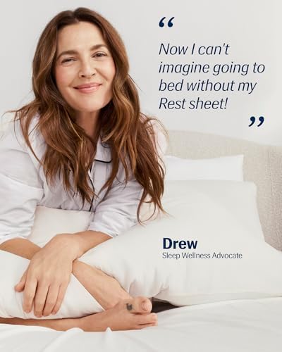 REST® Evercool®+ Starter Sheet Set Twin XL Snow Ivory, Breathable Bed Sheets for Hot Sleeper and Night Sweats, with Pillowcases, Ionic+ Self-Cleaning Silver Yarn for Sensitive Skin, 3PCS No Flat Sheet