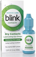 Blink Contacts Lubricating Eye Drops 0.34 fl oz (10 mL), Pack of 3