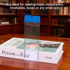 Bookmark Ruler Magnifying Glass, 10PCS Magnifying Glass Ruler, 3X Magnifying Glass, for Reading Small Fonts, Maps and Books
