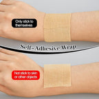 6pcs 4in Self Adhesive Bandage Wraps, 5 Yards Skin Color, Breathable Self-Adherent Wrap Rolls for Sports, Wrist, Ankle and Swelling
