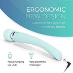 Yarosi Cordless Curve Therapeutic Device - 8 Powerful Speeds and 20 Patterns - for Muscle Aches and Sports Recovery - Rechargeable - Travel Friendly - Green