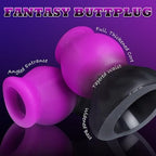 Hollow Butt Plug Anal Tunnel Plug, 2.7" Diameter Liquid Silicone Butt Plugs Expanding Large Buttplug, Male Masturbator Sleeve Anal Trainer Stretcher Dilator, BDSM Adult Sex Toys for Men & Women Gay